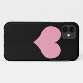 Big Pink Love Heart Case-Mate iPhone Case (Achterkant (horizontaal))