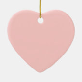 Big Pink Love Heart Keramisch Ornament (Achterkant)