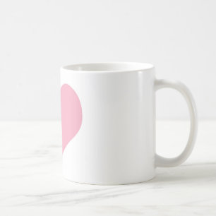 Big Pink Love Heart Koffiemok