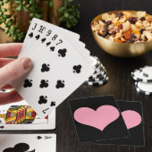Big Pink Love Heart Pokerkaarten (Insitu)