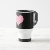 Big Pink Love Heart Reisbeker (Voorkant rechts)