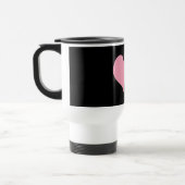 Big Pink Love Heart Reisbeker (Links)