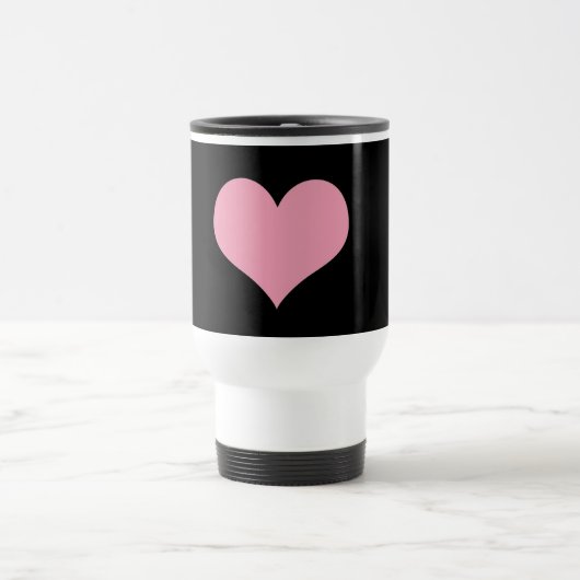 Big Pink Love Heart Reisbeker (Center)