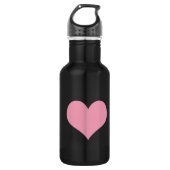 Big Pink Love Heart Waterfles (Voorkant)
