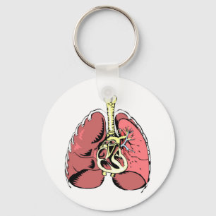 Big Pink Lungs Sleutelhanger