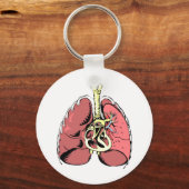 Big Pink Lungs Sleutelhanger (Voorkant)