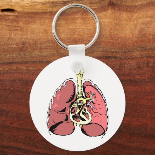 Big Pink Lungs Sleutelhanger (Voorkant)
