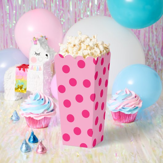 Big Pink Polkadotted Bedankdoosjes (Feest)