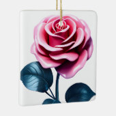 Big Pink Rose Keramisch Ornament (Rechts)