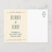 Big Pink Roses Save the Date Briefkaart Sjabloon (Achterkant)