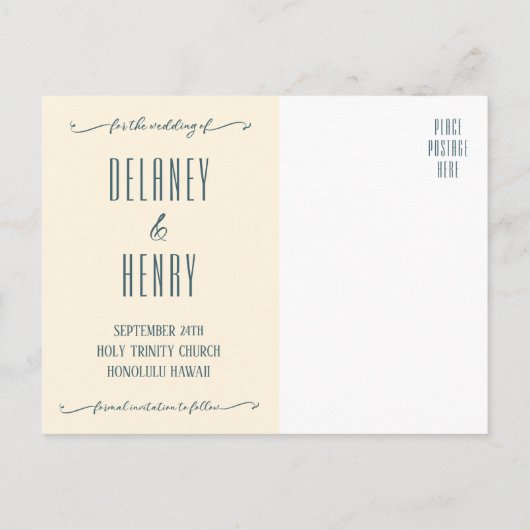 Big Pink Roses Save the Date Briefkaart Sjabloon (Achterkant)