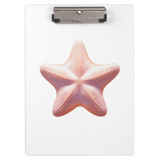 Big Pink Starfish Klembord (Voorkant)