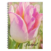 Big Pink Tulip Art Garden Journal Notitieboek (Voorkant)