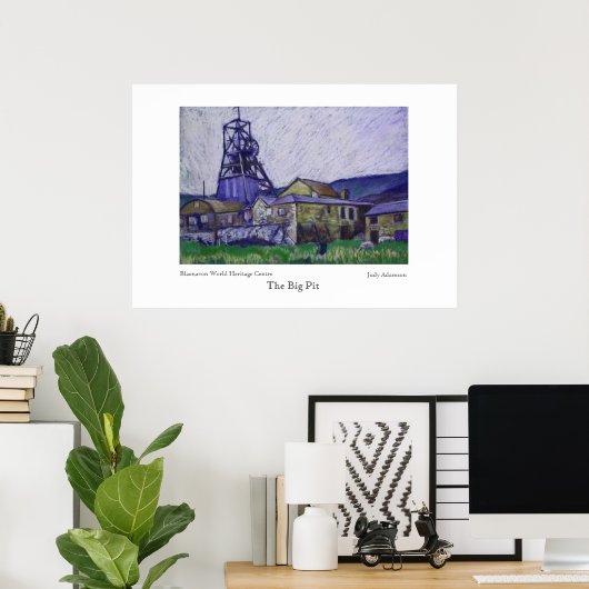 Big Pit Poster/Print Poster (Thuiskantoor)