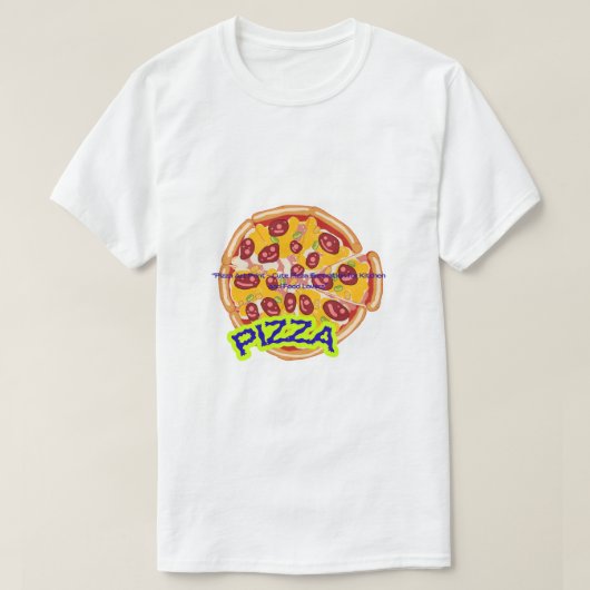 Big Pizza Art – Cheesy Slice Illustration for Food T-shirt (Design voorkant)
