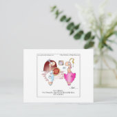 BIG PIZZA PIE Briefkaart door April McCallum (Staand voorkant)