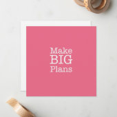 Big Plans briefkaart maken (Voorkant / Achterkant in situ)