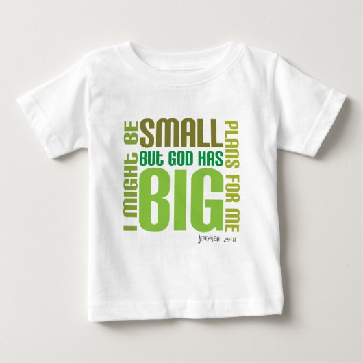Big Plans Christelijk baby t-shirt (Voorkant)