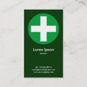 Big Plus tekent groen - donkergroen Visitekaartje (Achterkant)