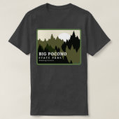 Big Pocono State Park Pennsylvania Forest Sunrise T-shirt (Design voorkant)