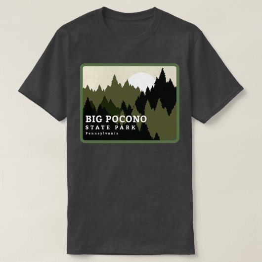 Big Pocono State Park Pennsylvania Forest Sunrise T-shirt (Design voorkant)