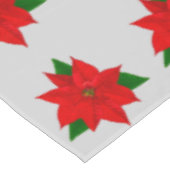 Big Poinsettia-ventilator op Light Silver Grey Tafelkleed (Gekanteld)