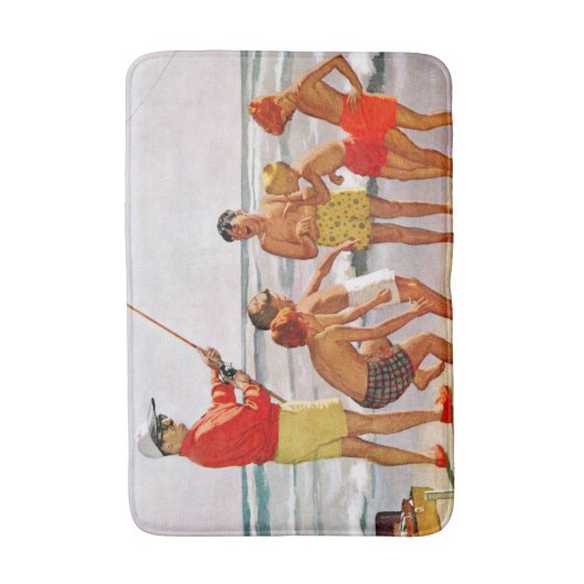 Big Pole Little Fish van Richard Sargent Badmat (Voorkant Verticaal)