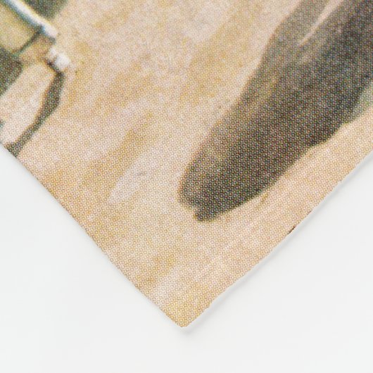 Big Pole Little Fish van Richard Sargent Fleece Deken (Hoek)