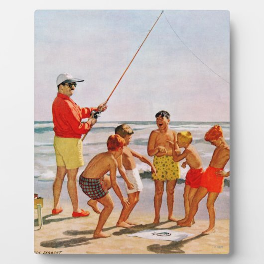 Big Pole Little Fish van Richard Sargent Fotoplaat (Voorkant)