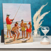 Big Pole Little Fish van Richard Sargent Fotoplaat (Zijkant)