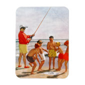 Big Pole Little Fish van Richard Sargent Magneet (Verticaal)