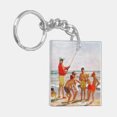 Big Pole Little Fish van Richard Sargent Sleutelhanger (Voorkant Links)