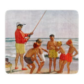 Big Pole Little Fish van Richard Sargent Snijplank (Voorkant)