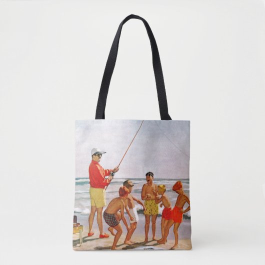 Big Pole Little Fish van Richard Sargent Tote Bag (Voorkant)