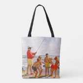 Big Pole Little Fish van Richard Sargent Tote Bag (Achterkant)