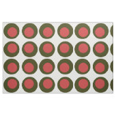 Big Polka Dot Pattern/Green Olive met Pimento Stof (Fat Quarter)