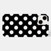 Big Polka Dots Black and White Case-Mate iPhone Case (Achterkant (horizontaal))