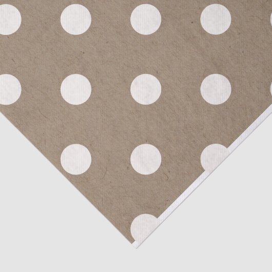 Big Polka Dots kerstfeestdag Tissuepapier (Detail)