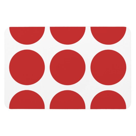 Big Polka Dots Premium Magnet Magneet (Horizontaal)