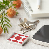 Big Polka Dots Premium Sleutelhanger (Zijkant)