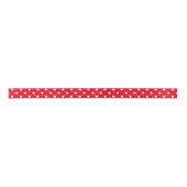 Big Polka Dots Red Cute Kerstfeestay Ribbon Satijnen Lint (Voorkant)