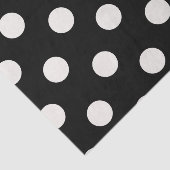 Big Polka Dots Vanilla Chic Pattern-document Tissuepapier (Detail)
