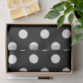 Big Polka Dots Vanilla Chic Pattern-document Tissuepapier (Geschenk)