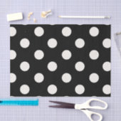 Big Polka Dots Vanilla Chic Pattern-document Tissuepapier (Craft)