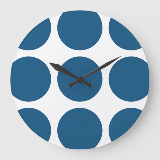 Big Polka Dots Wall klok (Voorkant)