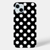 Big Polka Dots Zwart-wit Trend Design Case-Mate iPhone Case (Achterkant)