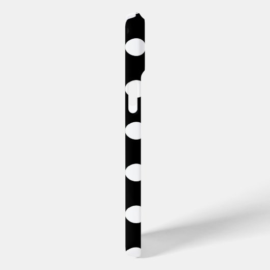Big Polka Dots Zwart-wit Trend Design Case-Mate iPhone Case (Achterkant / Rechts)