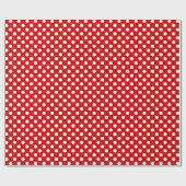 Big Polka Dotted Design Ballon Red Cadeaupapier (Vlak)