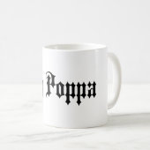 Big Poppa Dad Day Gift Coffee Mok (Voorkant rechts)