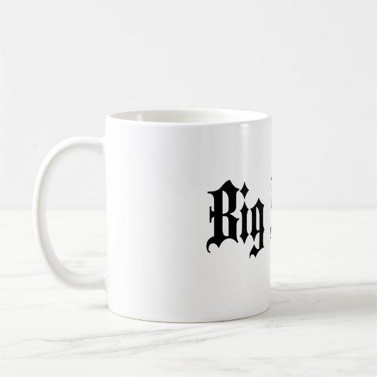 Big Poppa Dad Day Gift Coffee Mok (Links)